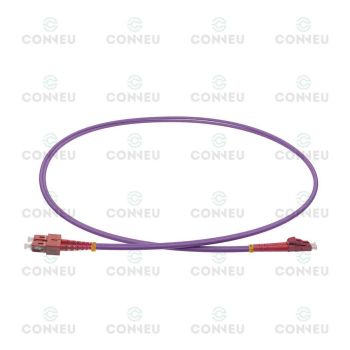 Оптична пач корда LC-SC OM4 Мулти мод дуплекс, виолетова - 1