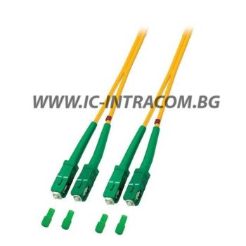Оптични пач корди SC/APC - SC/APC сингъл мод, дуплекс, 2 мм кабел