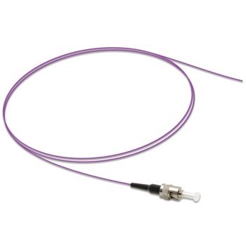 Оптичен пигтейл ST, мултимод OM4, виолетов